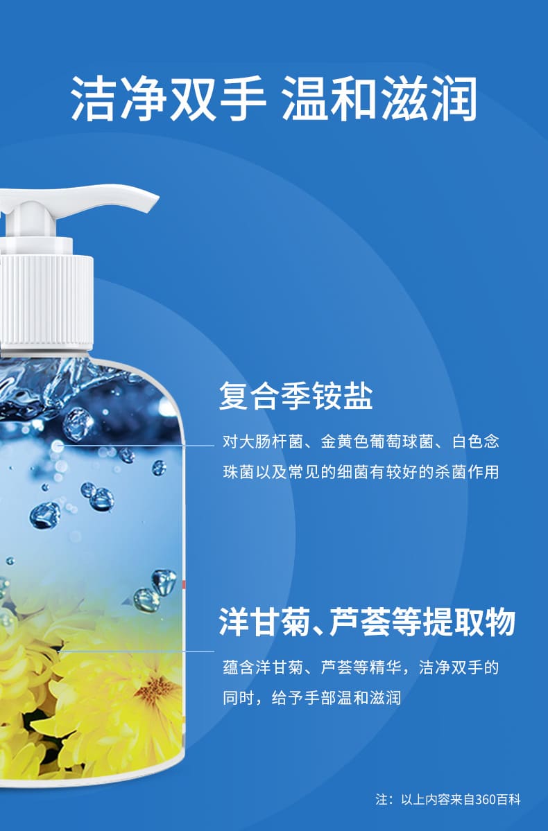 华药（Huayao） 百年修医生 抗菌洗手液 500ml （圆瓶）